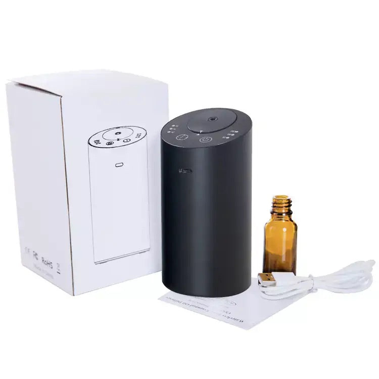Auto Cup Holder Size Rechargeable Waterless Ultrasonic Essential Oil Aromatherapy Diffuser