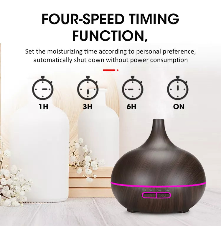 Large 500ml RGB Ultrasonic Essential Oil Aromatherapy Diffuser