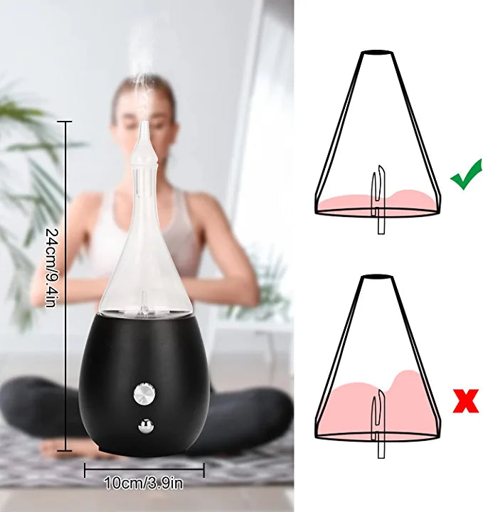 Glass Waterless Essential Oil Aromatherapy Diffuser