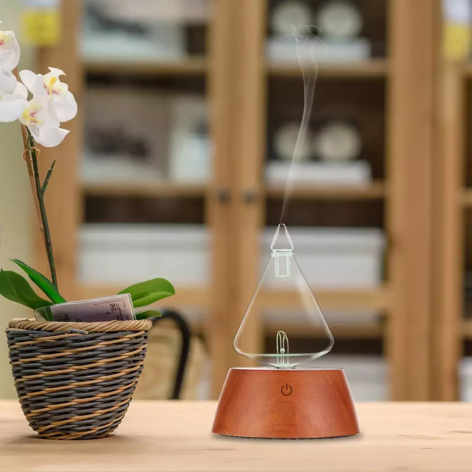 Glass Waterless Essential Oil Aromatherapy Diffuser