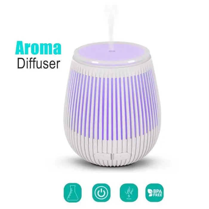 White 100ML RGB Ultrasonic Essential Oil Aromatherapy Diffuser