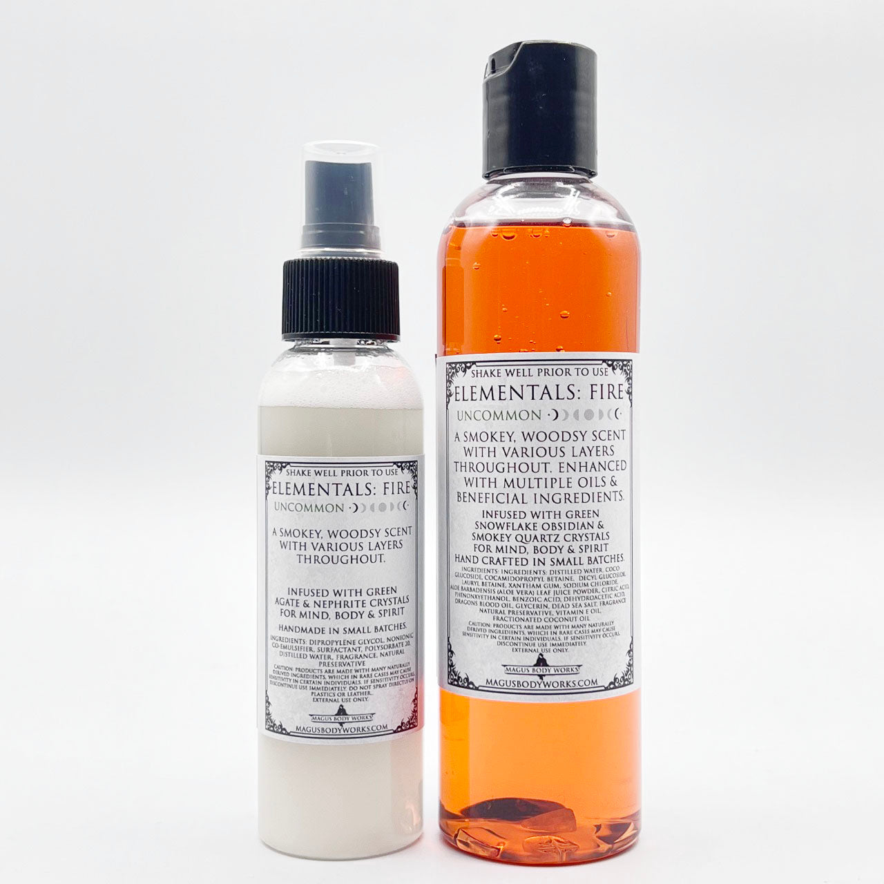 Apothecary Goods | Magus Body Works | Elementals: Fire Body Wash | All Natural | Crystal Infused