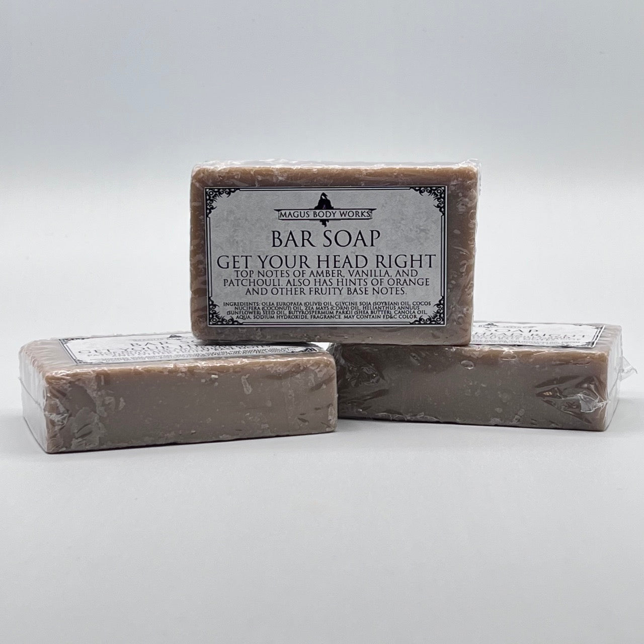 Apothecary Goods | Magus Body Works | Get Your Head Right natural Bar Soap | Amber | Vanilla | Patchouli