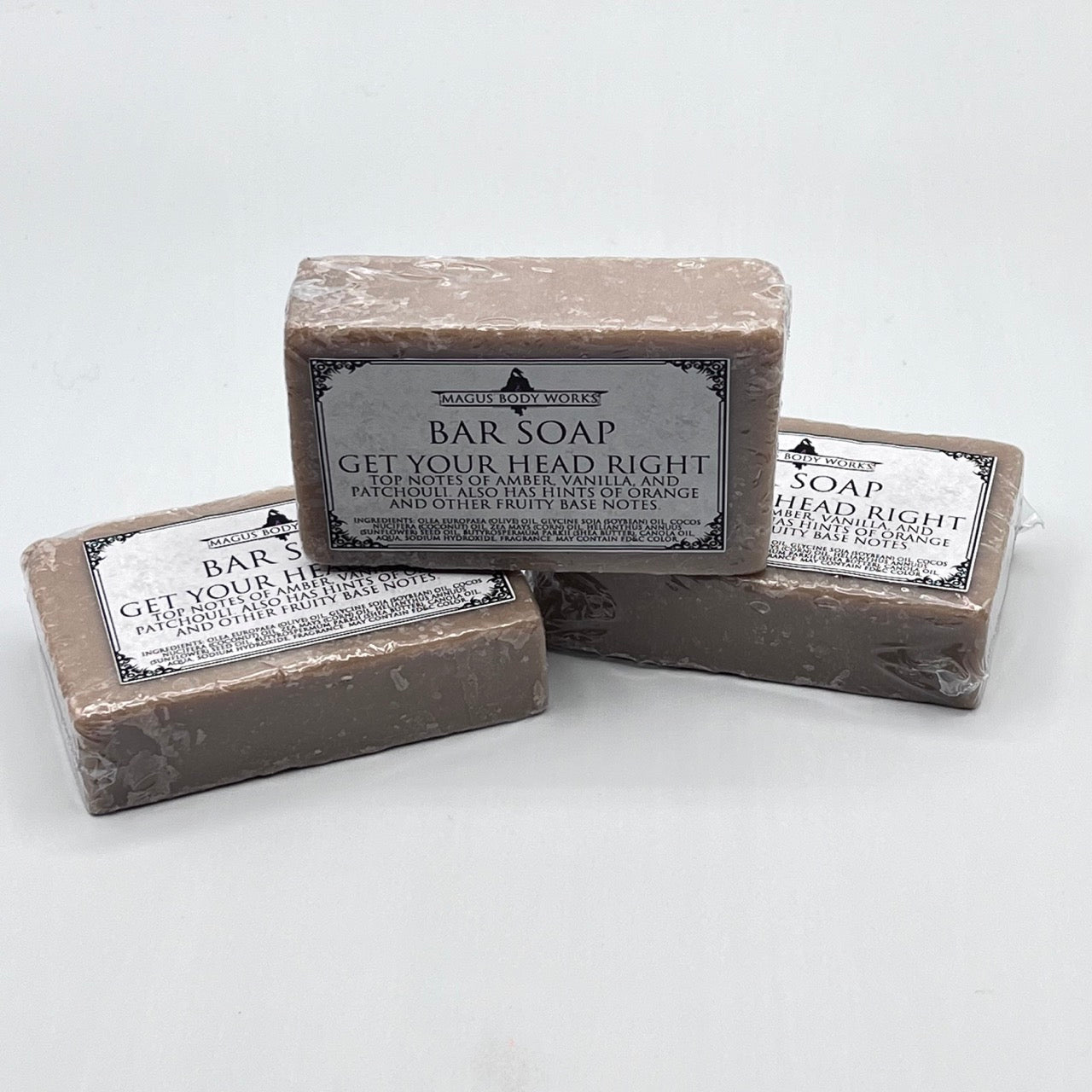 Apothecary Goods | Magus Body Works | Get Your Head Right natural Bar Soap | Amber | Vanilla | Patchouli