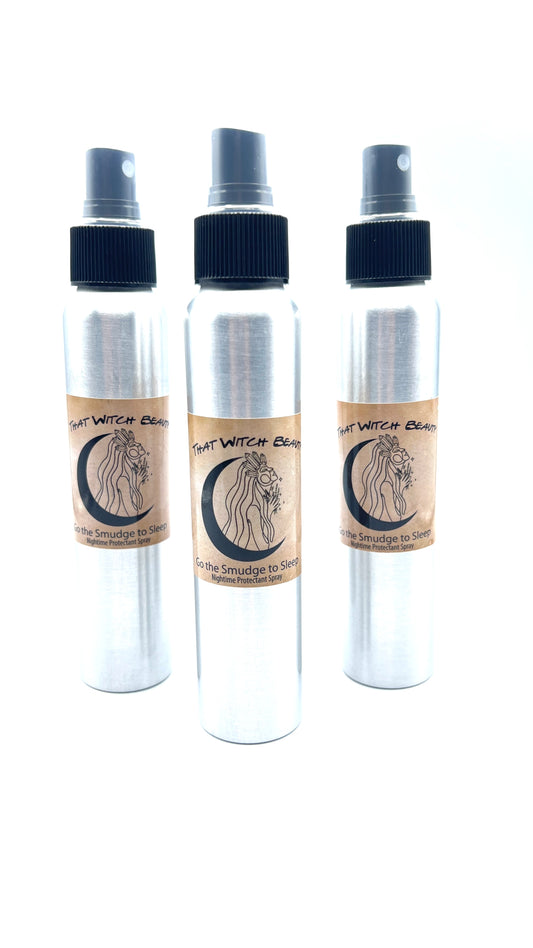 Apothecary Goods | That Witch beauty | Go the Smudge to Sleep: Night Time Protectant Room and Linen Spray |This scent induces sleep and comfort|