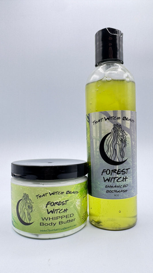 Apothecary Goods | That Witch Beauty | Forest Witch Bundle | Body Wash | Body Butter | Crystal Infused | Natural Ingredients