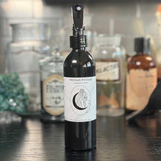 Apothecary Goods | That Witch Beauty | Hocus Focus Supernatural Spritz: Find Clarity and Concentration in a Bottle | Natural Dopamine Booster |  Crystal Infused | Moon Charged Water | Crystal Infused