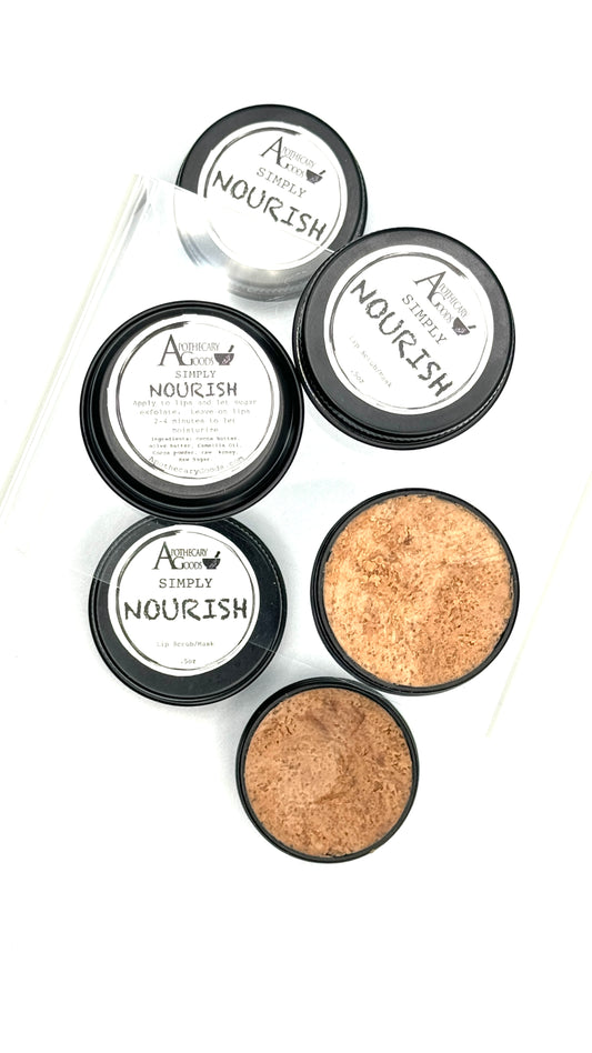 NOURISH: Luxe Lip Therapy - Cocoa & Honey Scrub Mask Duo