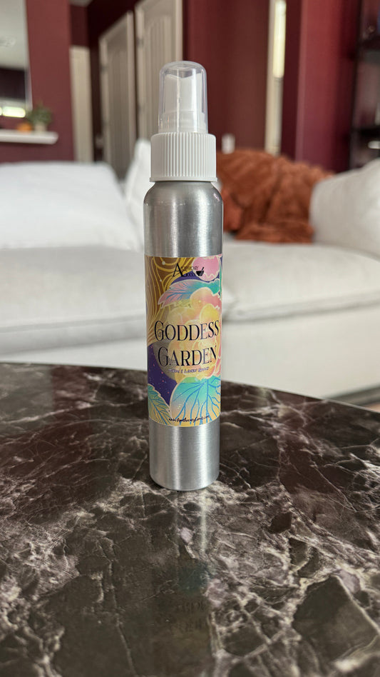 Apothecary Goods | Limited| Seasonal Scent | Goddess Garden Collection: Harness the Divine Energy of Nature | Room and Linen Mist