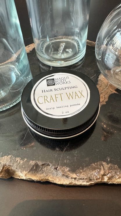 Apothecary Goods | Magus Bodyworks | Craft Wax: All-Natural Styling & Grooming Powerhouse for Effortless Hair Mastery | Start putting the good stuff in your hair.