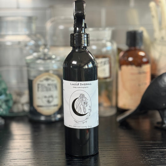Apothecary Goods | Lucid Dreams| Pillow Spray | Sleep Aid | All Natural | Blue Lotus | Crystal Infused | Moon Charged Water | Supernatural Spritz