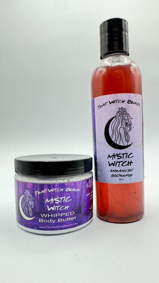 Apothecary Goods | That Witch Beauty | Mystic Witch Bundle | Body Wash | Body Butter | Crystal Infused | Nourish and soften skin naturally | No Parabens, Sulfates or Phthalates