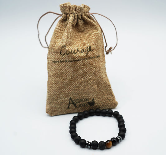 Courage infused crystal bracelet.
