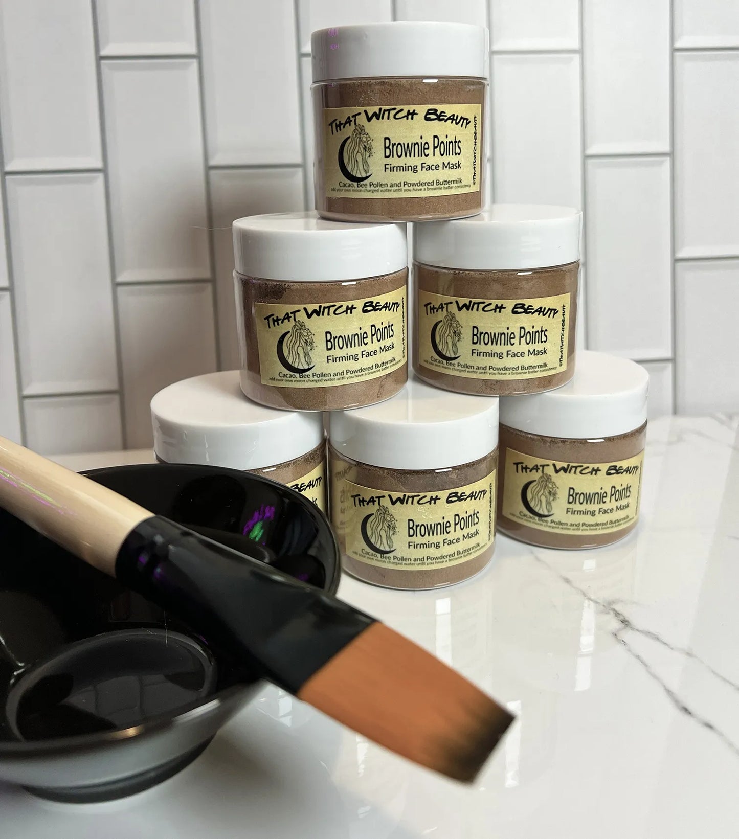 Brownie Points All Natural Cocao Face Firming and Moisturizing Mask