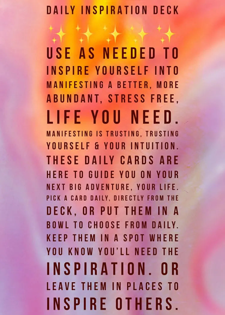 Self Empowerment Inspiration Card Deck